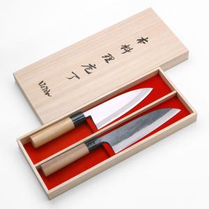 源昭忠 青ニ鋼 出刃包丁 180mm 福本作 水野鍛錬所 本鍛錬 水牛柄