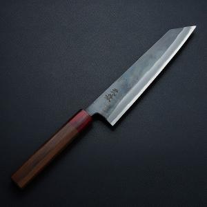 翁流 切付牛刀 刃渡り190mm AUS10鋼 槌目三層鋼 一生もの 高級 牛刀