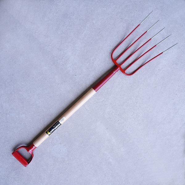 Gフォーク 5本爪 木柄 農作業畜産用