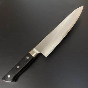 東周作 出刃包丁 片刃 150mm 青紙2号 付け鋼 霞研ぎ仕上げ 八角水牛柄