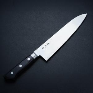 名入れ無料 和牛刀 両刃 240mm 粉末ハイスR2 割込み ステンレス 水牛