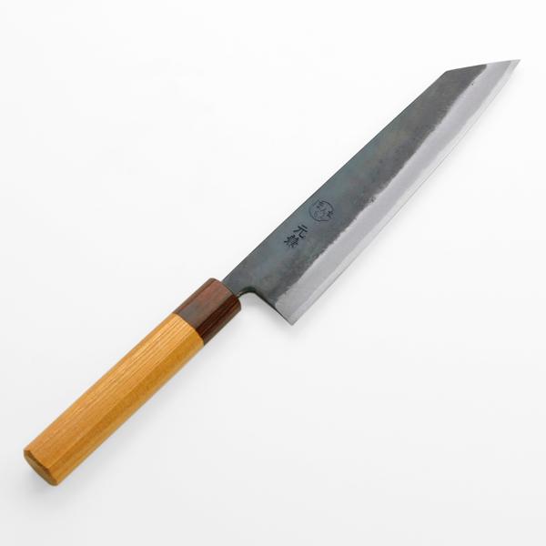 元兼 和牛刀 両刃 210mm 切付型 青紙1号 割込み 黒打ち仕上げ 切付 包丁 ケヤキ柄 日本製...