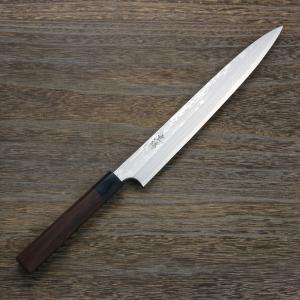 包丁 柳刃包丁 刺身包丁 270mm 銀三 ステンレス 紫檀シノギ柄 包丁 柳刃包丁 刺身包丁 270mm 銀三 ステンレス 紫檀シノギ柄