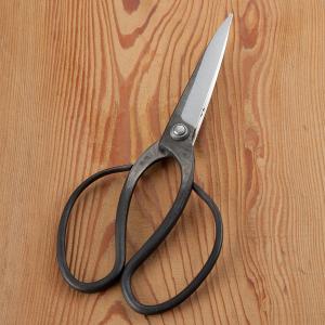 佐保 植木屋鋏 津島型 3寸刃 青紙鋼 カシメ止め 総手造り鍛造品 木鋏