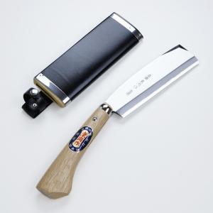 日本製 土佐 二丁差ナタ 細巾サヤ鉈 片刃210mm 磨青鋼+鋸240mm 限定