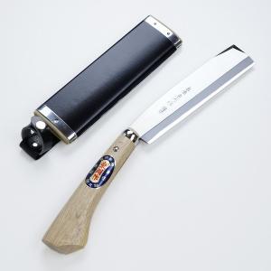 日本製 土佐 二丁差ナタ 細巾サヤ鉈 片刃210mm 磨青鋼+鋸240mm 限定