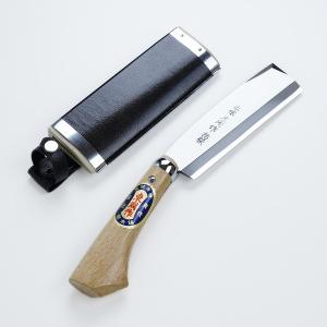 名入れ可能 東周作 最高級 黒打腰鉈 両刃180mm 白紙鋼 ウォルナット鞘 