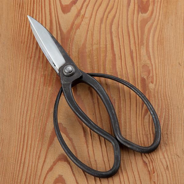 佐保 植木鋏 3寸5分刃 白紙鋼 左利き用 カシメ止め 総手造り鍛造品