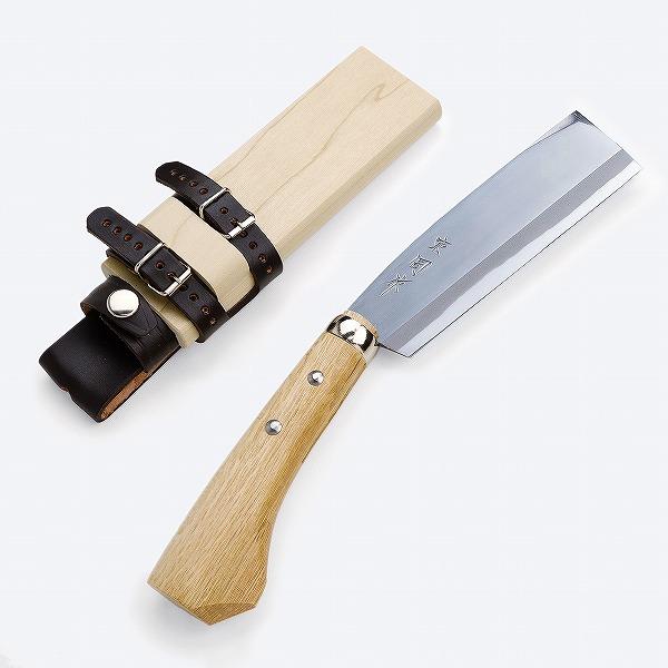 名入れ可能 東周作 極上 腰鉈 両刃150mm 青紙鋼 鞘付き 本職向け 営林署 仕様