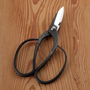 佐保 植木屋鋏 津島型 3寸刃 青紙鋼 カシメ止め 総手造り鍛造品 木鋏