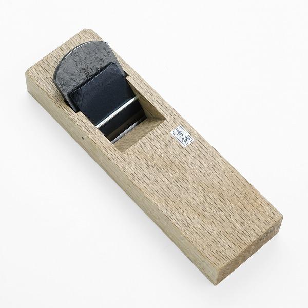 伯龍斎 雛平鉋 48mm 青紙1号 錬鉄 釜地 白樫7寸台 二枚鉋