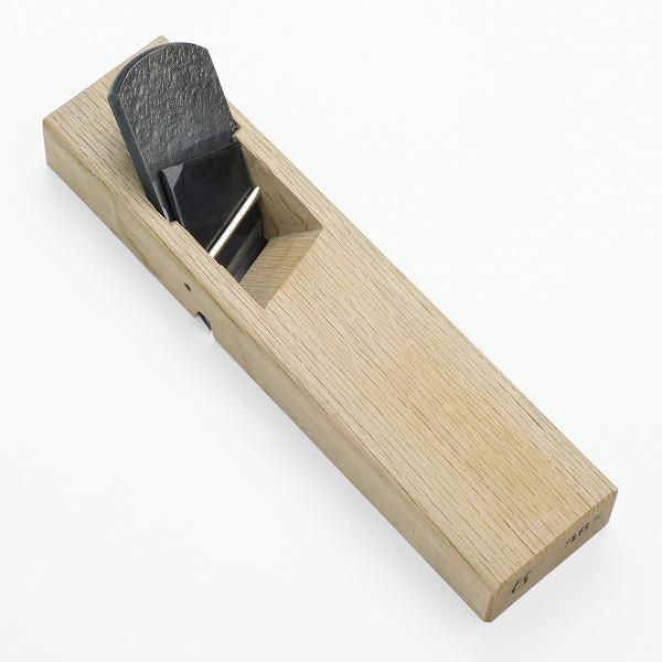 伯龍斎 雛際鉋 右 36mm 青紙1号 錬鉄 釜地 白樫7寸台 二枚鉋