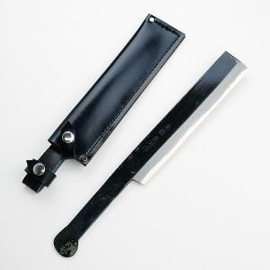 東周作 竹割鉈 片刃180mm 青紙鋼 ケース入 ナタ｜honmamon