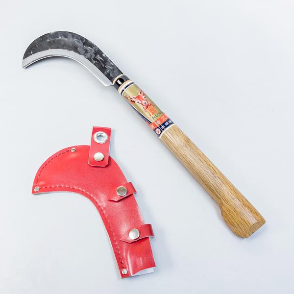 鉈鎌 両刃 150g 雄鹿 青紙鋼