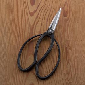 佐保 植木屋鋏 津島型 3寸刃 青紙鋼 カシメ止め 総手造り鍛造品 木鋏