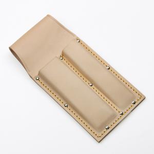 本 突鑿 (ほん つきのみ) 一寸 六分用 ノミ 刃 厚 天然 皮 革