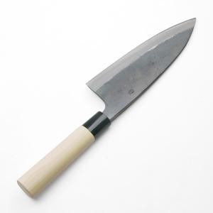 出刃包丁 両刃 180mm 白紙1号 割込み ...の詳細画像1