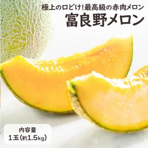 北海道 富良野 メロン 赤果肉 1玉 約1.5k...の商品画像