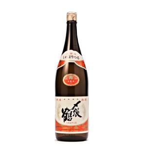 [2026.3詰] 日本酒 〆張鶴 (しめはりつる) 月 本醸造 1800ml / 宮尾酒造  ≪箱無し≫