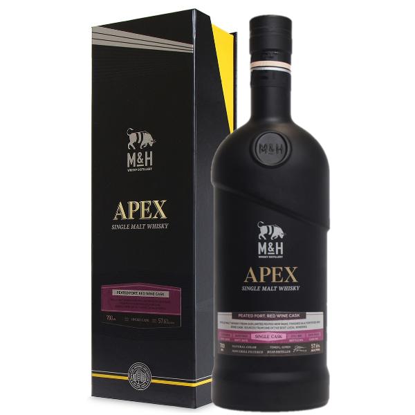 ウイスキー M＆H APEX シングルカスク ピーテット フォートレッド ワインカスク [SC PE...