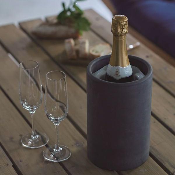 ボトルクーラー　”soil（ソイル）”BOTTLE COOLER（ボトルクーラー）ブラック　珪藻土氷...