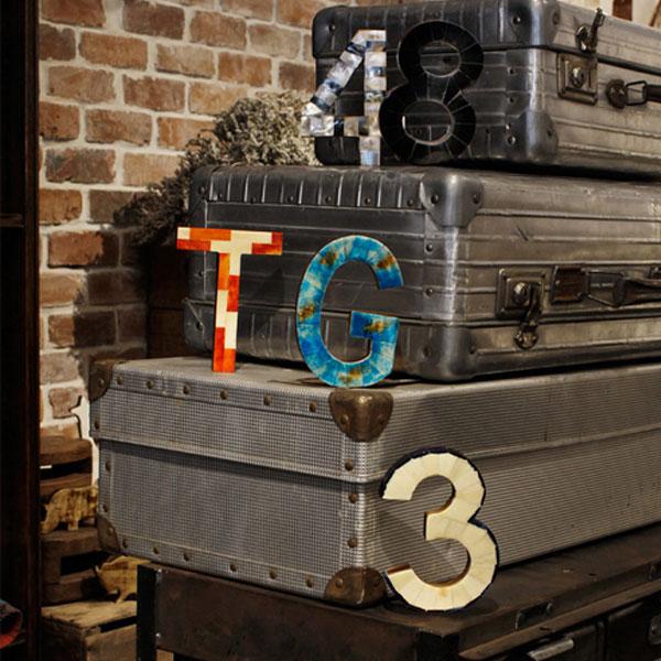 アルファベットオブジェ　BONE OBJECT（ボーンオブジェクト）　骨