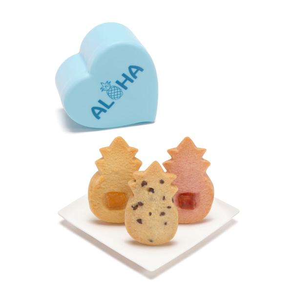 【公式】XOXO・ハート・ボックス(S)ブルー【ホノルル・クッキー・カンパニー】春限定 ハワイのお土...