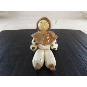 ピエロ 陶器 置物 ノベルティ 人形 オブジェ クラウン 道化師