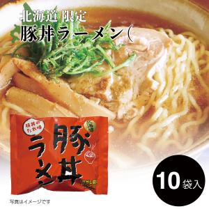 小六 北海道 豚丼ラーメン 焦がし醤油甘口スープ(熟成乾麺) 1箱(140g×10袋入)北海道限定 袋ラーメン インスタント ラーメン お取寄せ｜honpo-online