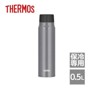 サーモス 水筒 THERMOS 保冷炭酸飲料ボトル 0.5L/シルバー（FJK-500-SL） 炭酸水 保冷 アウトドア キャンプ マイボトル｜honpo-online