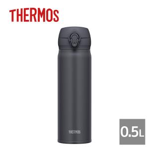 サーモス 水筒 THERMOS 真空断熱ケータイマグ 0.5L/スモークブラック（JNL-506-SMB） マイボトル 通勤 通学 ランニング 水筒 ホット アイス｜honpo-online