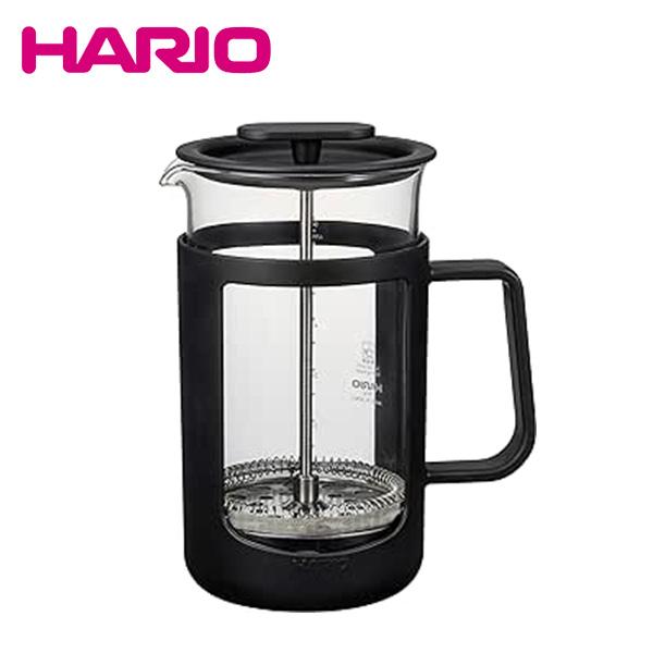 ハリオ HARIO コーヒー ポット ガラス カフェプレス・U 4杯用 CPU-4-B プレス式 フ...