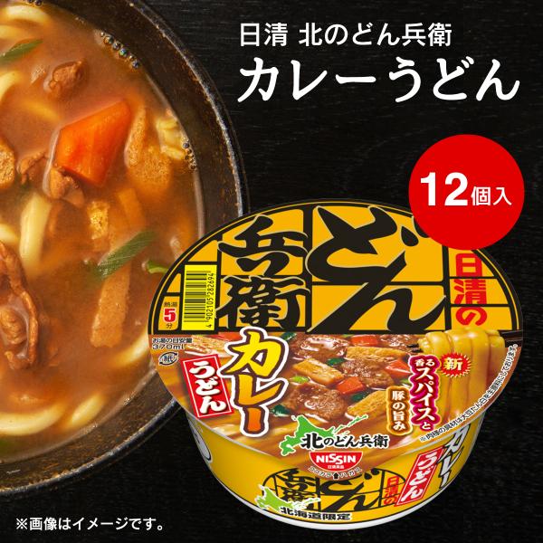 北海道限定 日清 北のどん兵衛 カレーうどん 1ケース(12食) 地域限定 カップ麺