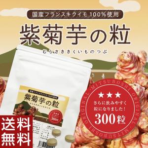 菊芋 粉 キクイモ きくいも サプリメント サプリ 錠剤 粒 国産 紫 紫菊芋 紫菊芋の粒 300粒 フランスキクイモ イヌリン 無農薬 科学肥料不使用の商品画像