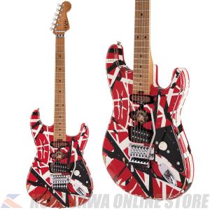 EVH Striped Series Frankie Maple Fingerboard -Red with Black Stripes- Relic｜honten