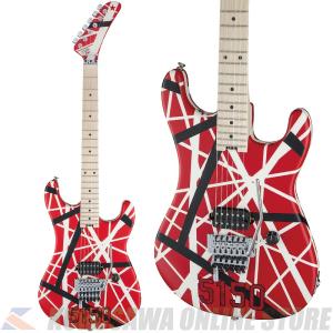EVH Striped Series 5150 Maple Fingerboard -Red with Black and White Stripes-｜honten