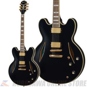 Epiphone Emily Wolfe Sheraton Stealth Black Aged Gloss 【高性能ケーブルプレゼント】(ご予約受付中)｜honten