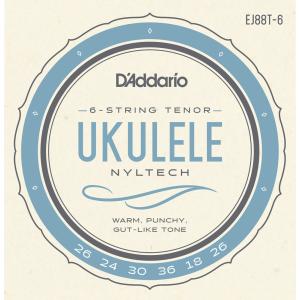 D'Addario Nyltech EJ88T-6 Nyltech Ukulele, 6-String Tenor ダダリオ (6弦テナーウクレレ用弦) (ネコポス)｜honten