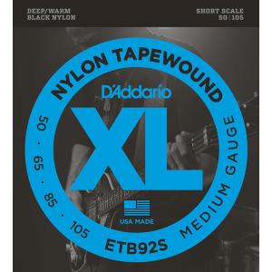 D'Addario TAPEWOUNDS (BLACK NYLON) ETB92S Short ダダリオ (ベース弦) (ネコポス)｜honten