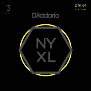 D'Addario NYXL NYXL0946-3P Nickel Wound, Super Light Top / Regular Bottom ダダリオ (エレキギター弦) (3セット)｜honten