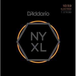 D'Addario NYXL NYXL1059 Nickel Wound 7-String Electric Guitar Strings, Regular Light ダダリオ (エレキギター弦) (ネコポス)｜honten