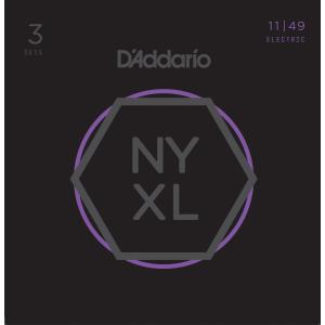 D'Addario NYXL NYXL1149-3P Nickel Wound, Medium ダダリオ (エレキギター弦) (3セット)｜honten