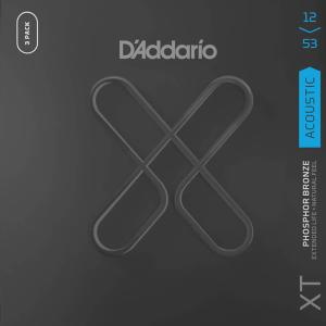 D'Addario XT Phosphor Bronze XTAPB1253-3P Light, 3 Pack ダダリオ (アコースティックギター弦) (3セットパック)｜honten