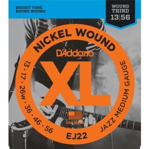 D'Addario XL NICKEL EJ22 Jazz Medium ダダリオ (エレキギター弦) (ネコポス)