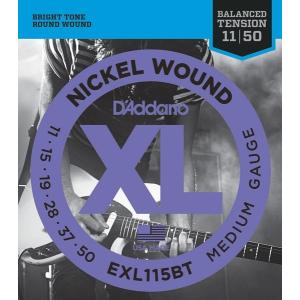 D'Addario XL NICKEL EXL115BT Balanced Tension Medium ダダリオ (エレキギター弦) (10セット)｜honten