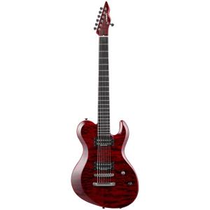 EDWARDS E-DR-II-7ST See Thru Dark Red [ DIR EN GREY / Die ](7弦ギター) (マンスリープレゼント)（お取り寄せ）《期間限定！ポイントアップ！》｜honten