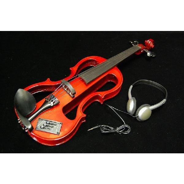 Carlo Giordano Silenzia EV-202 エレキバイオリン(レッド)(ご予約受付...