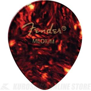 《期間限定！ポイントアップ！》Fender 347 Shape Classic Celluloid Picks MEDIUM (Tortoise Shell) (12枚) (ピック)(ネコポス)(ご予約受付中)