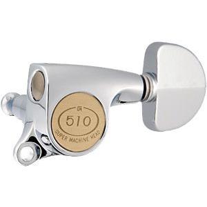 《期間限定！ポイントアップ！》Gotoh / ゴトー SG510 Series for Standard Post SGS510 (Chrome / A20) [対応ヘッド: L3+R3 ] (ギターペグ6個set)｜honten