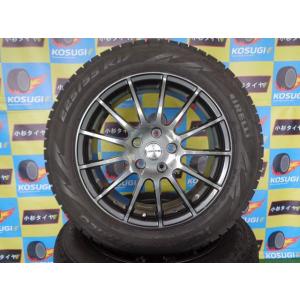 BMW　X1　225/55R17　17インチ　ピレリ　アイスアシンメトリコ　7J-17　アーヴィンF01　中古スタッドレスセット　4本セット｜hontenkayt